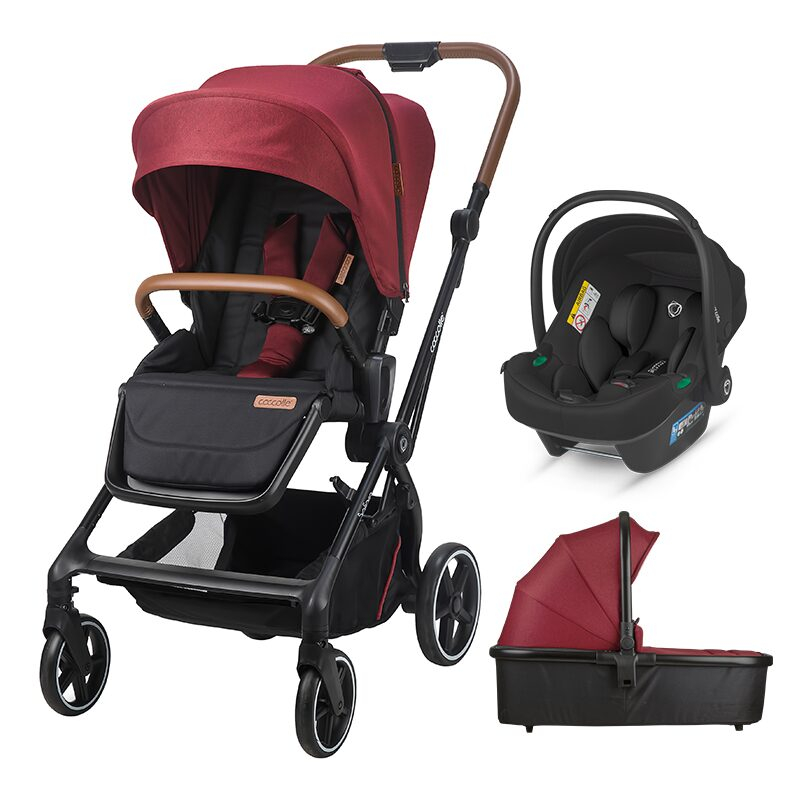 BBP-322065221325080000 Carucior modular 3 in 1 Saliara Cabernet cu Scoica auto i Size Knox Black sistem i-Size si centura de siguranta in 5 puncte BebePrice.ro [2]
