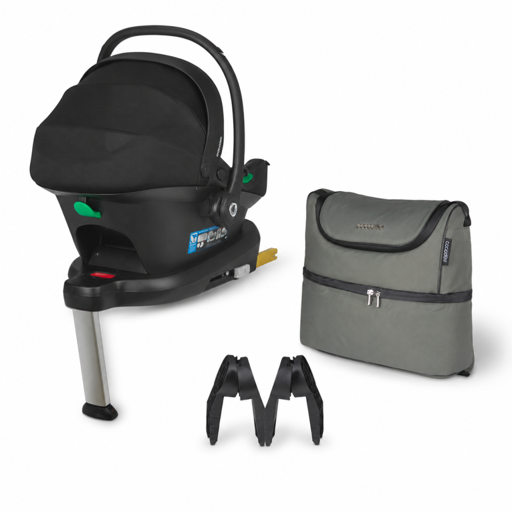 BBP-32506548108030650B2 Carucior modular 4 in 1 Serry Moss Green cu Scoica auto i Size Knox Black si Baza ISOFIX i Size Knox sistem i-Size si fixare ISOFIX BebePrice.ro [4]