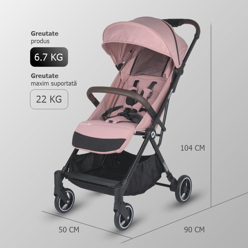 BBP-325032710 Carucior sport cu pliere automata Melia Blush Rose pliere automata si sistem de pliere BebePrice.ro [4]