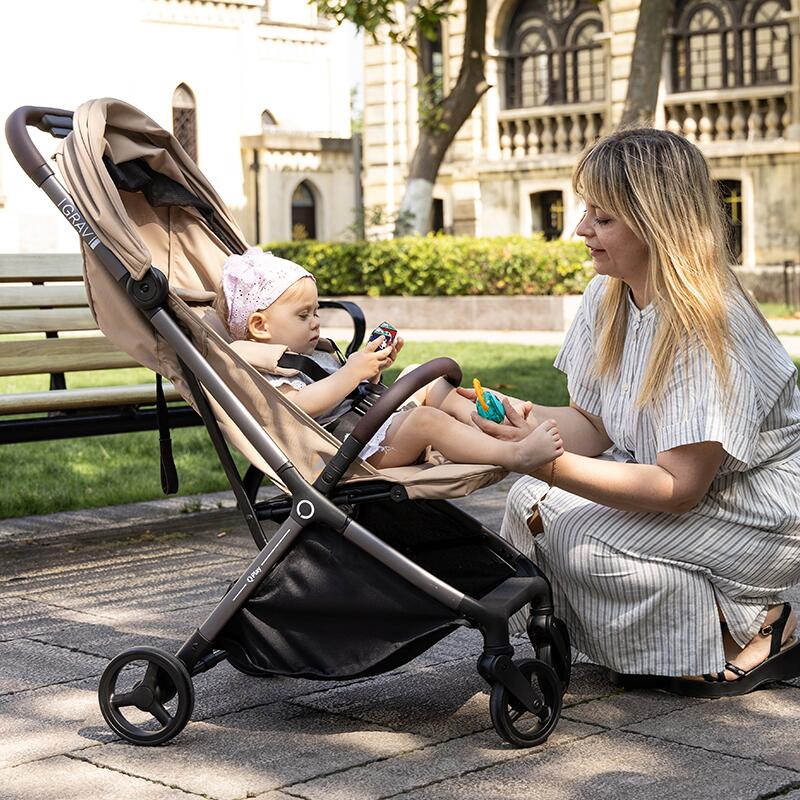 BBP-325QPGRAV44 Carucior sport GRAV cu pliere automata Beige centura de siguranta in 5 puncte si pliere automata BebePrice.ro [9]