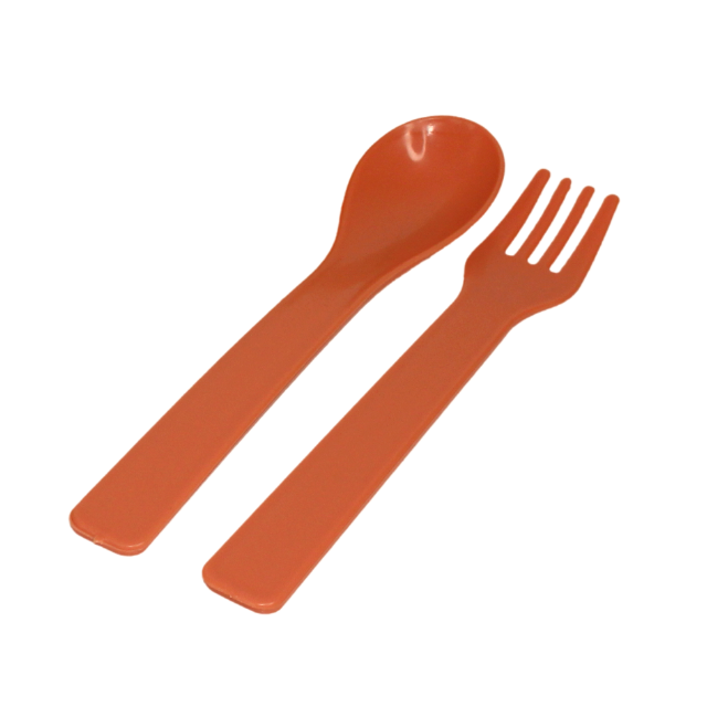 Castron din plastic cu tacamuri, Horse, Light Brown [4]