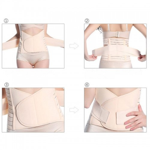 Set 2 x Centuri abdominale postnatale dublu reglabile - Beige BebePrice [6]