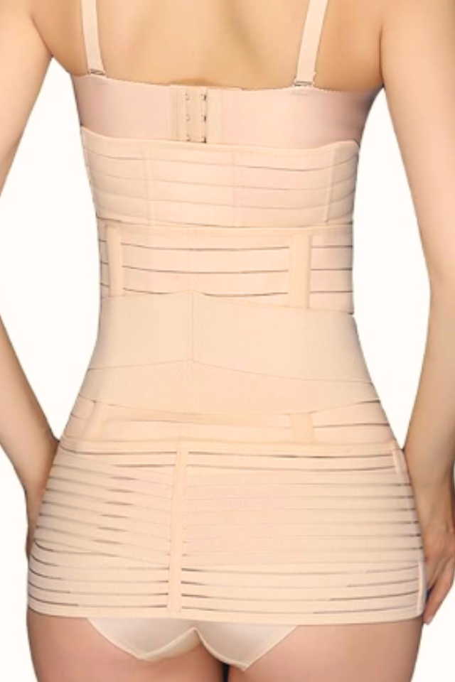 Centura abdominala 3 in1 pentru remodelare si sustinere abdominala, Beige, Beige, BebePrice [6]