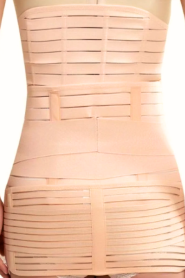 Centura abdominala 3 in1 pentru remodelare si sustinere abdominala, Beige, Beige, BebePrice [8]