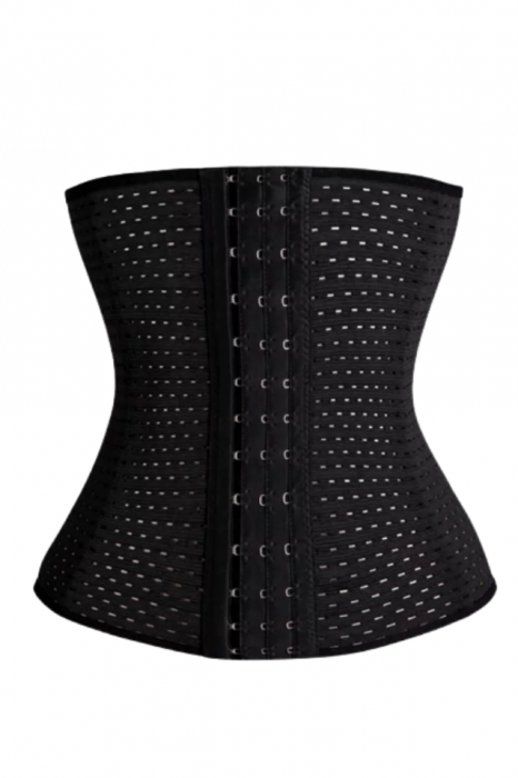Centura modelatoare tip corset, prindere mos si baba, Black, BebePrice [2]