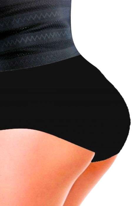 Chilot modelator PureShape, talie inalta, efect de aplatizare abdomen, Black, BebePrice [8]