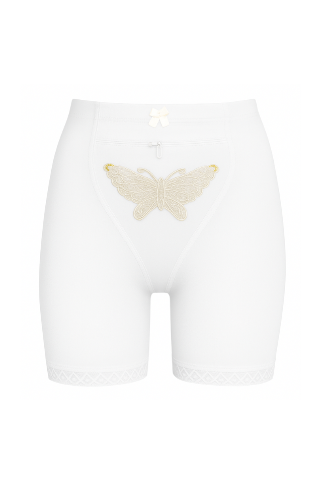 Chilot modelator Zipper cu picior, White, BebePrice [2]
