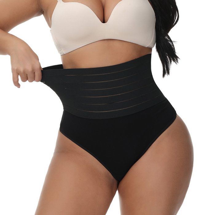 Chilot tanga modelator 2 in 1 postnatal cu talie inalta Black Rose Girl  BebePrice [5]