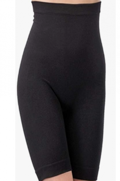 Colant modelator din bumbac organic, talie de viespe, Black, BebePrice [5]