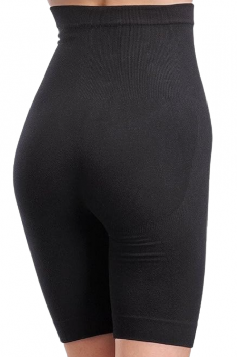 Colant modelator din bumbac organic, talie de viespe, Black, BebePrice [2]