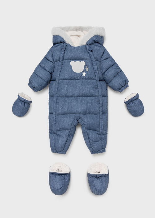 bebeprice Combinezon baietel ECOFRIENDS Mayoral microfibra Blue Indigo [3]