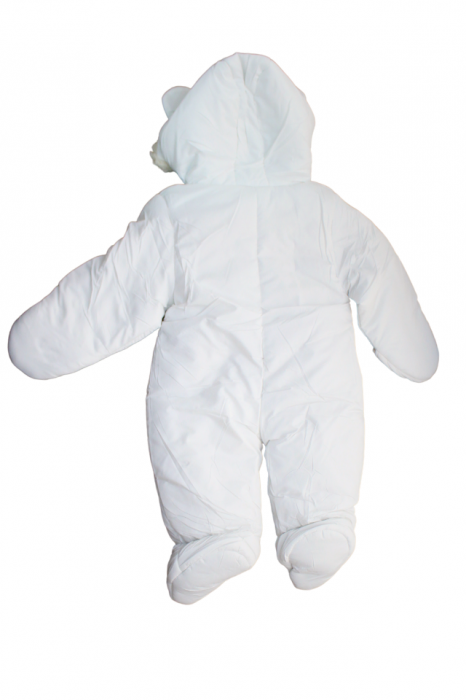 Combinezon fas, captusit cu blanita, Off White, BebePrice [4]