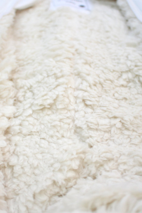 Combinezon fas, captusit cu blanita, Off White, BebePrice [5]