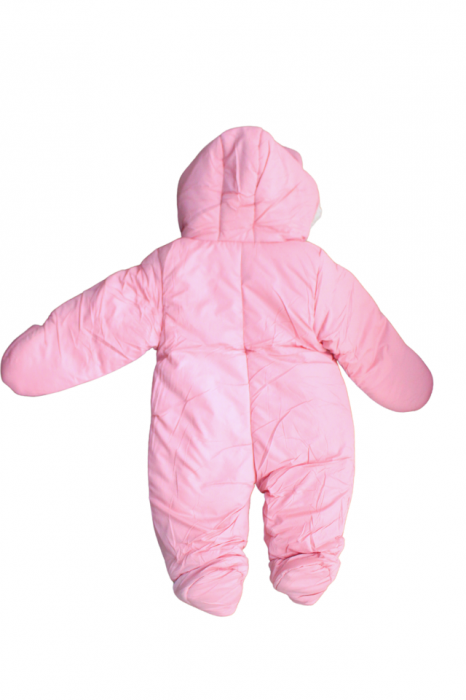 Combinezon fas, captusit cu blanita, Dusty Pink, BebePrice [5]