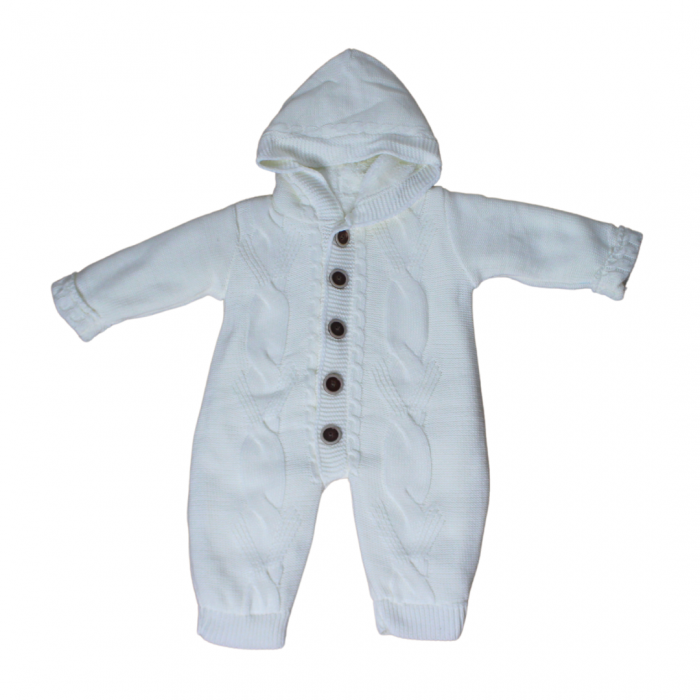 Combinezon tricotat, unisex, Off White [4]