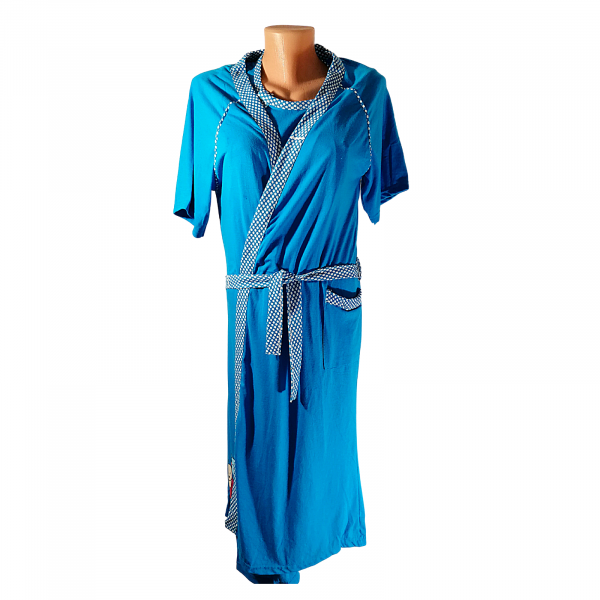 Compleu maternitate, Camasa alaptat + Halat gravide, Albastru BBP [7]