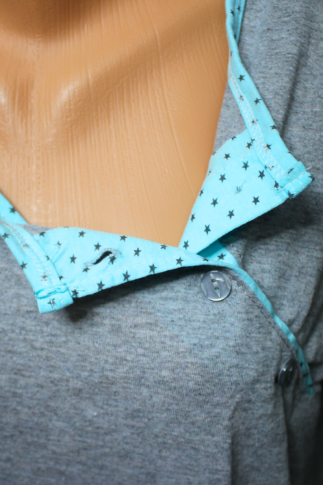 Compleu maternitate, Camasa alaptat + Halat gravide, Hanna, maneca 3/4 ,BebePrice [4]