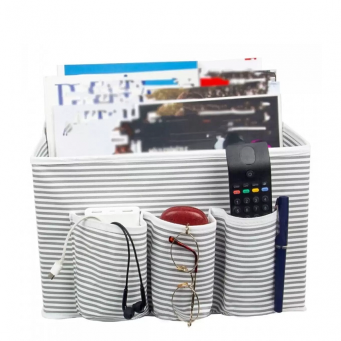 Organizator pentru noptiera bebelusilor, Soft Grey, BebePrice [2]