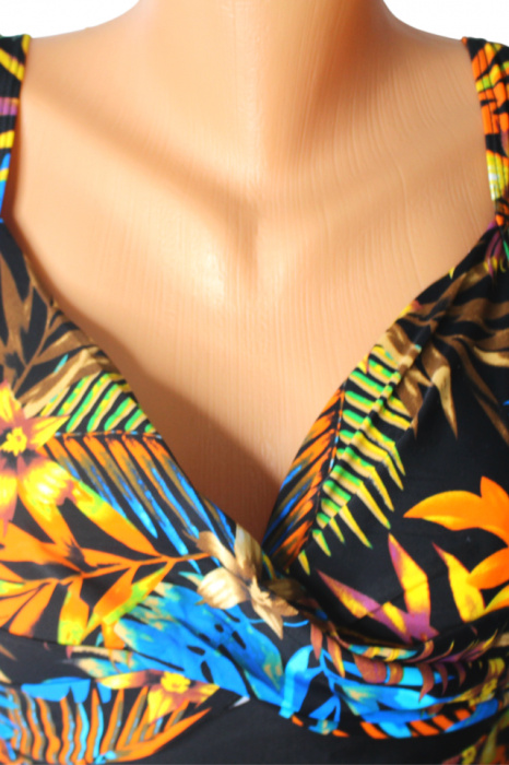 Costum de baie intreg, modelator, Summer Kiss, Yellow, BebePrice [3]