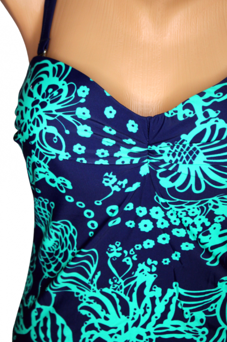 Costum de baie, intreg, tankini, Flowers, Geen [6]