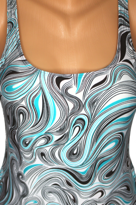 Costum de baie, intreg, Ilussion, Azure, BebePrice [5]