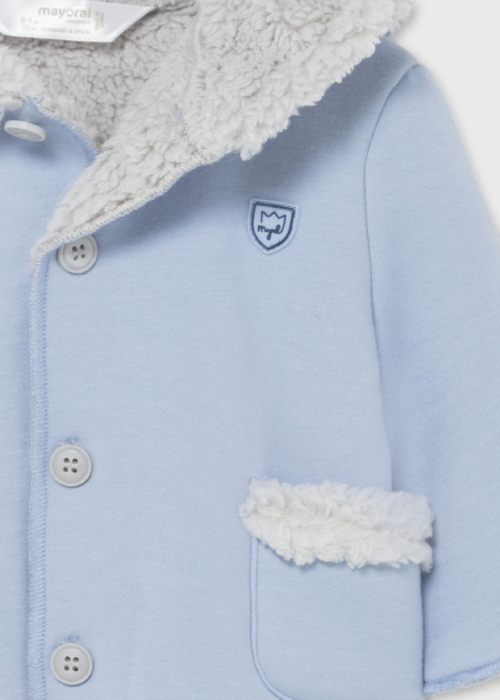 bebeprice Geaca Mayoral cu blanita maneca lunga Blue Azure [4]