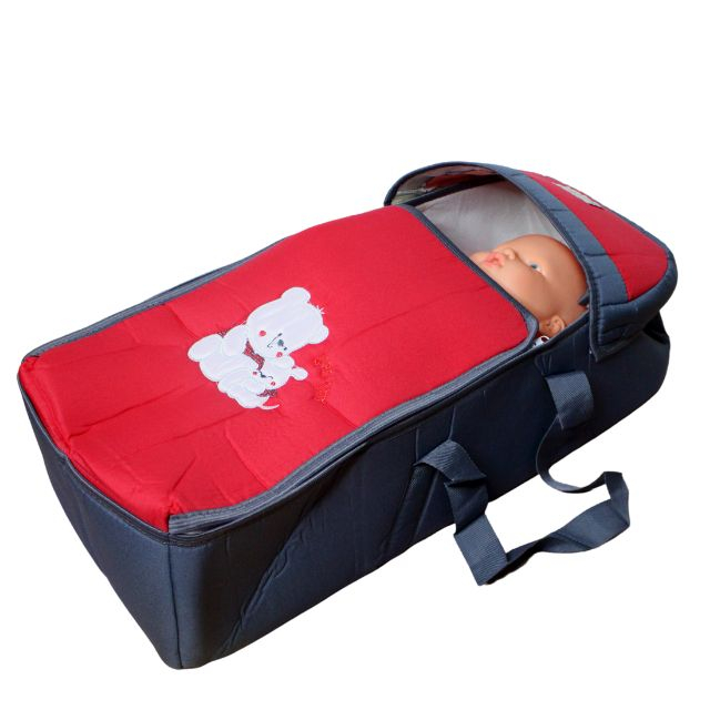 Set port bebe si geanta de maternitate, Bear, Red- 2 piese [3]