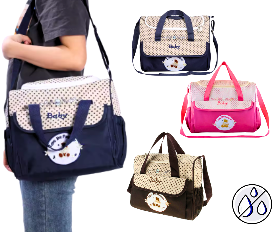 Geanta impermeabila de maternitate si calatorie, MamiGo, Coffee,BebePrice [2]