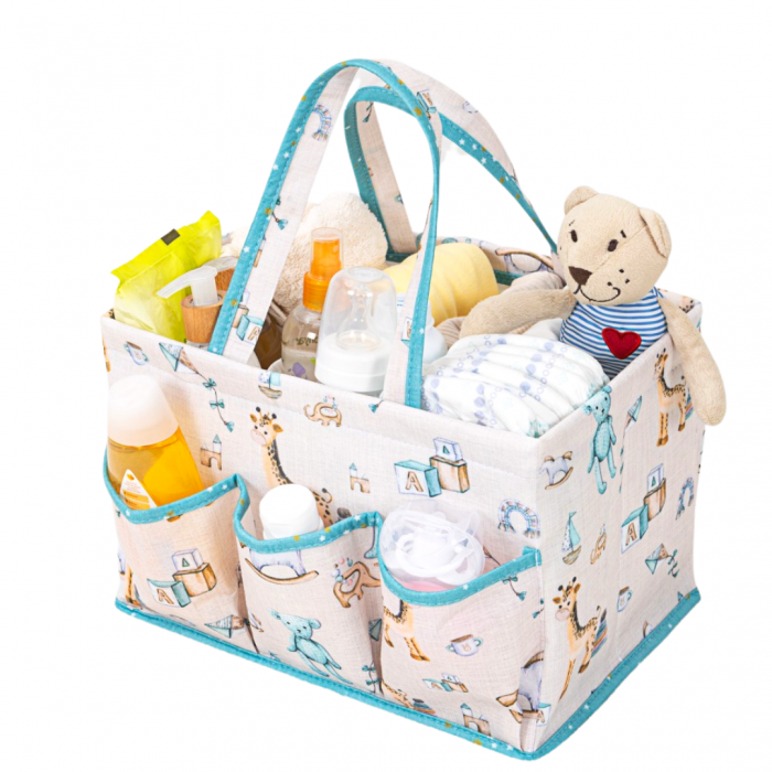 Cos organizator pentru bebelusi, Cerulean, BebePrice [4]
