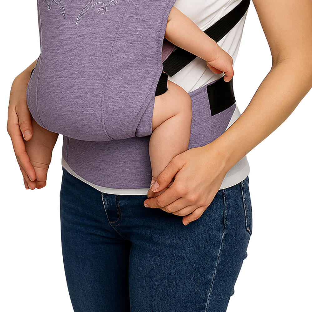 Marsupiu ergonomic, reglabil, Comfy, Lavender, BebePrice [2]