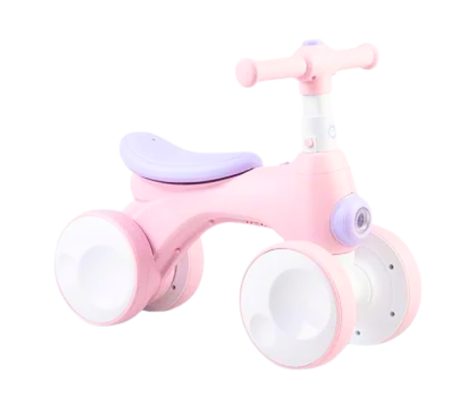 Bicicleta interactiva copii, cu balonase, lumini si sunete, Pink, BebePrice [5]