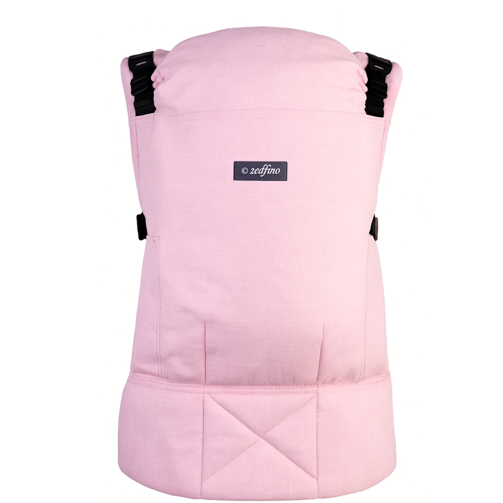 Marsupiu antialergic UltraSmart, ergonomic si reglabil, Rose Dust, BebePrice [2]