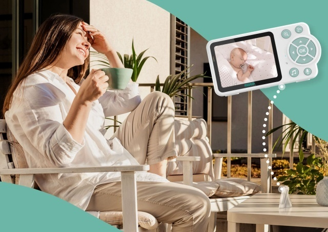 Neno Bambino baby monitor video cu receptor wireless 50-300 m BebePrice.ro [12]