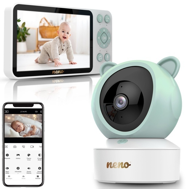 Neno Ivo baby monitor rotativ Full HD cu ecran de 5 inch BebePrice.ro [2]