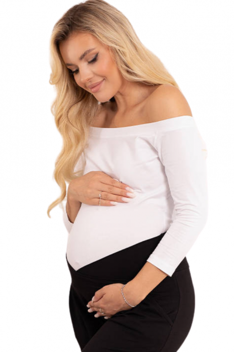 Pantaloni tip colant pentru gravide Ada Belly Confort, Black Bebeprice [4]