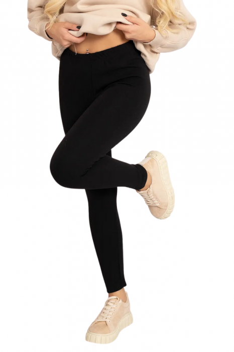 Pantaloni îmblăniți tip colant pentru gravide Belly Confort, Blue Black BebePrice [3]