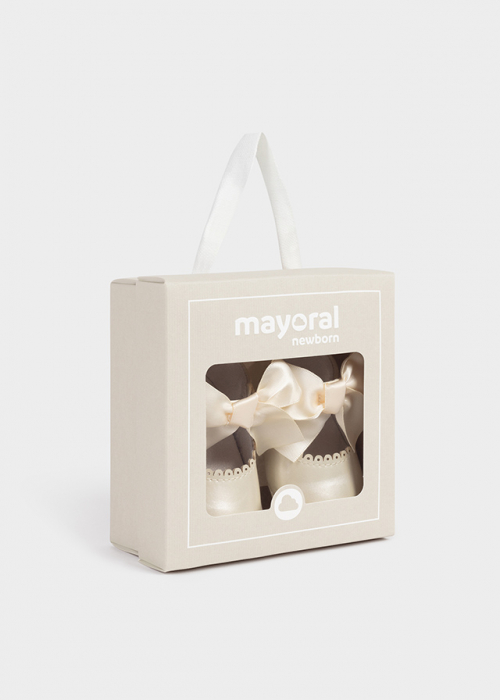 bebeprice Pantofiori Mayoral cu funda pentru ceremonie White Crema [4]