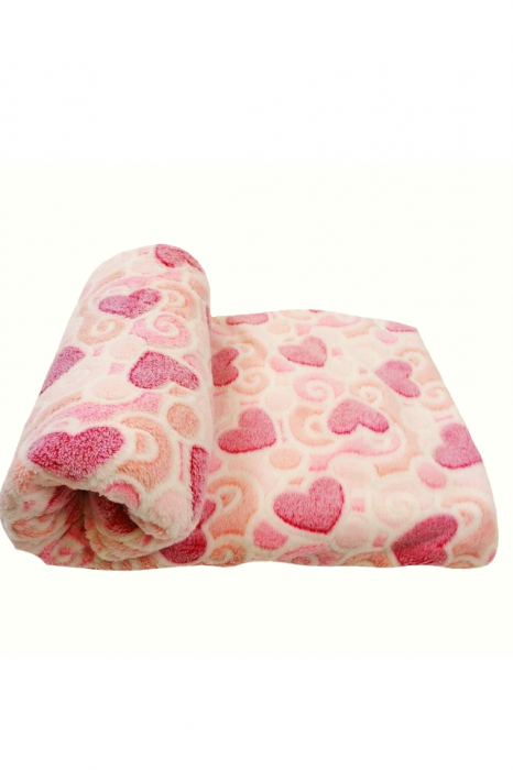 Paturica Bebe Cocolino Alena Pink Heart [4]