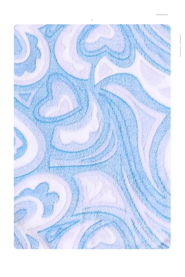 Paturica Bebe Cocolino, Blue Hearts, 75x75 cm, BebePrice [2]