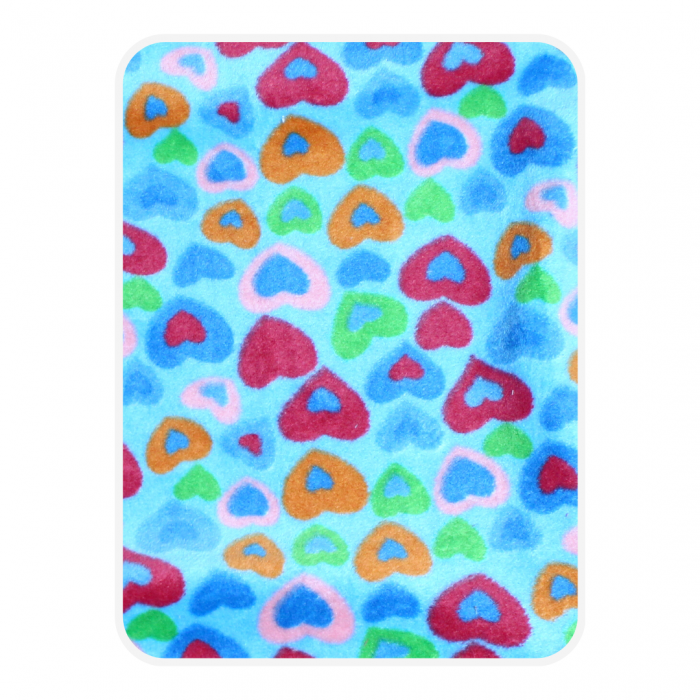 Paturica Bebe Cocolino, Colored Hearts, 75x75 cm, BebePrice [3]