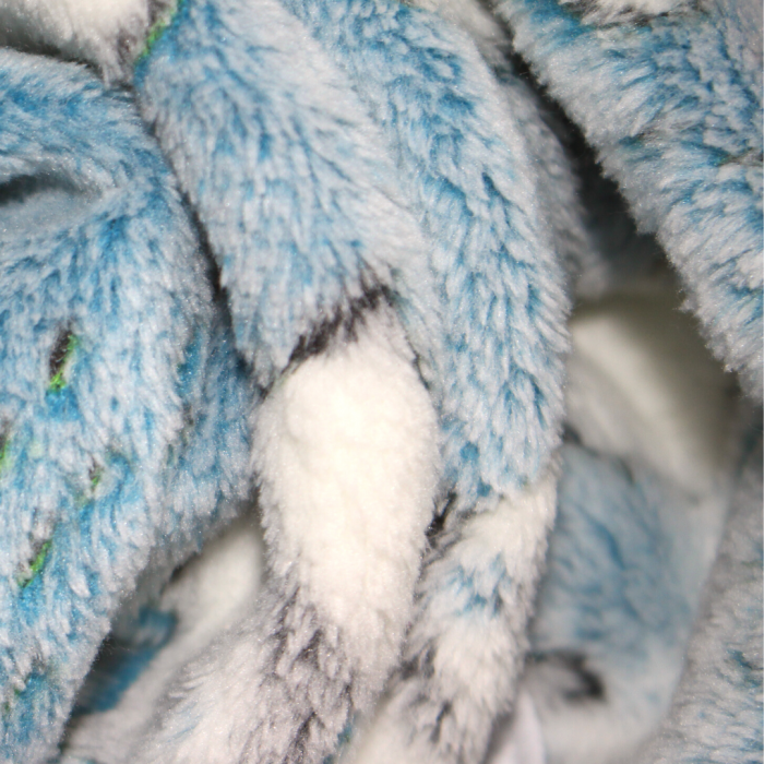 Paturica Bebe Cocolino, Little Panda, Blue, 75x75 cm, BebePrice [3]