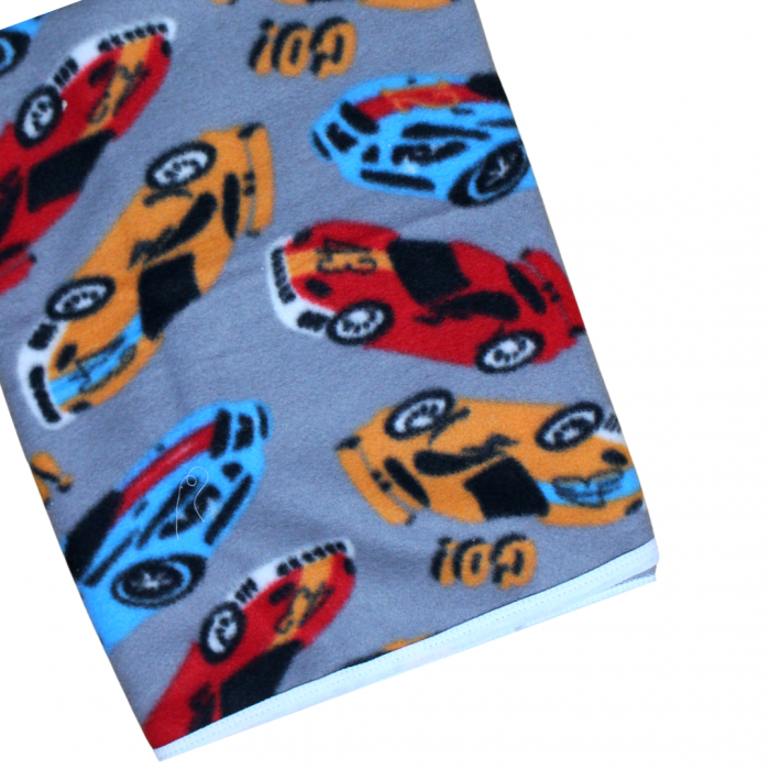 Paturica bebe polar fleece, Alena, Cars, Grey [5]