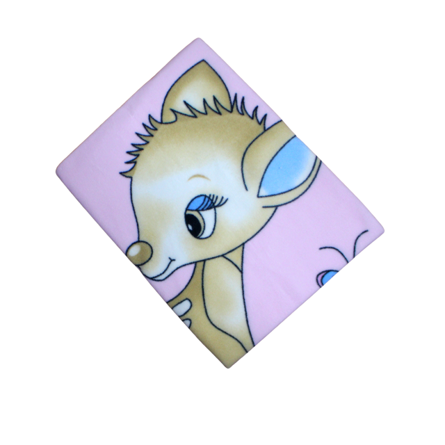 Pled pentru bebelusi si copii, polar/fleece, Bambi, Pink [2]