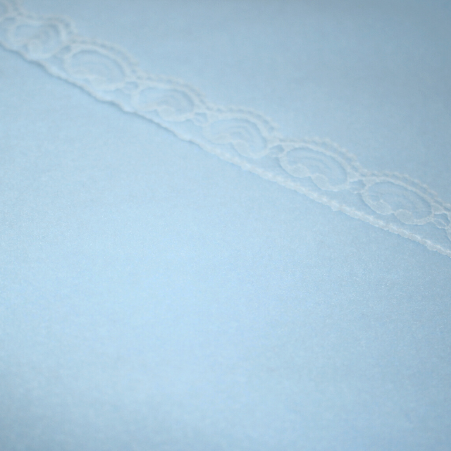 Paturica bebe polar fleece, Alena,cu dantela aplicata, Blue, 75x75 cm [3]