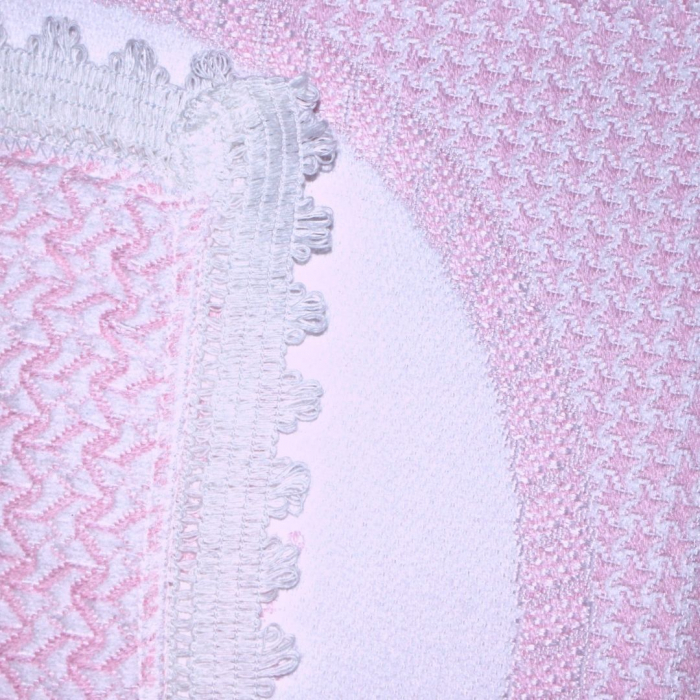 Paturica bebelusi tricotata Bambi, Pink 90x85 cm [3]