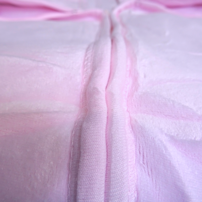 Set Păturica Port Bebe – Căciuliță - Botoșei  din catifea Dusty Pink [5]