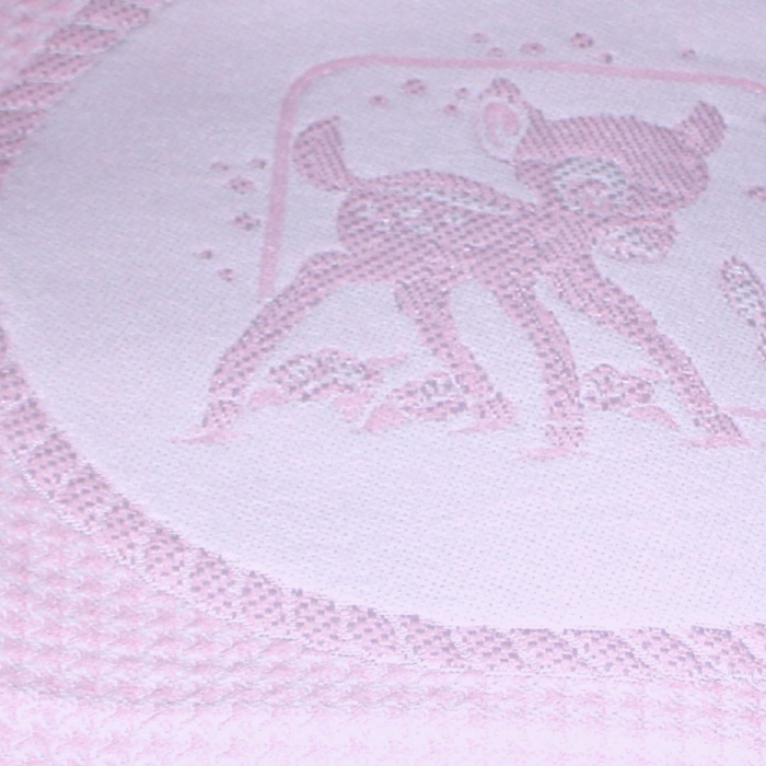 Paturica bebelusi tricotata Bambi, Pink 90x85 cm [4]