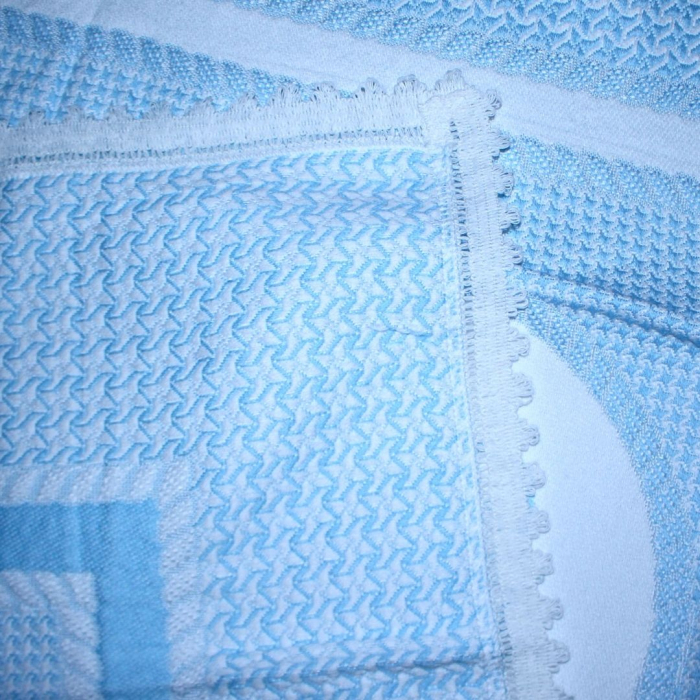 Paturica bebelusi tricotata Bambi, Blue 90x85 cm [4]