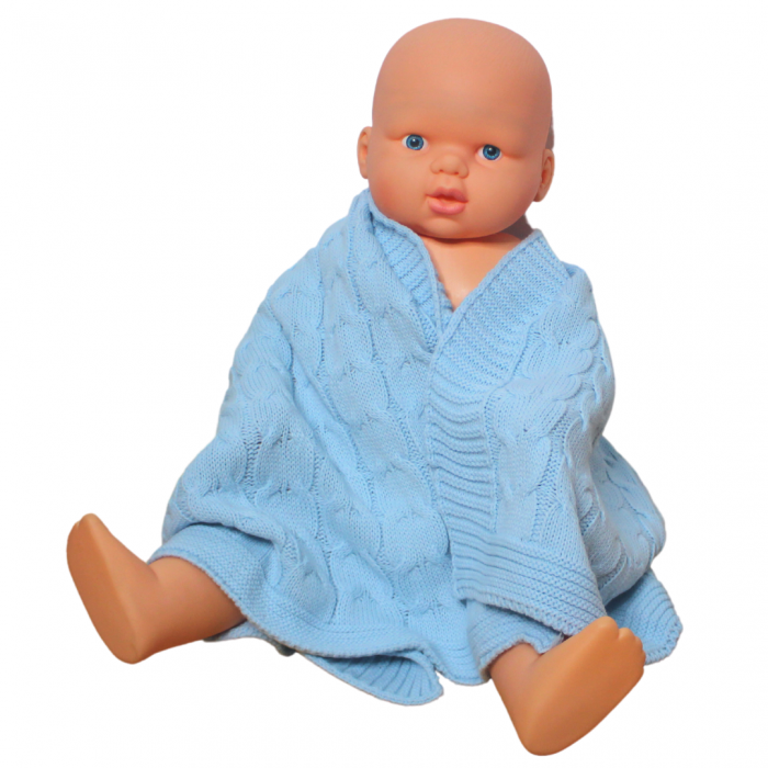 Paturica bebelusi tricotata, Bear, Bleu [3]