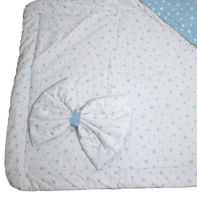 Paturica tip port bebe cu funda, doua fete, Stars, Ciel [3]